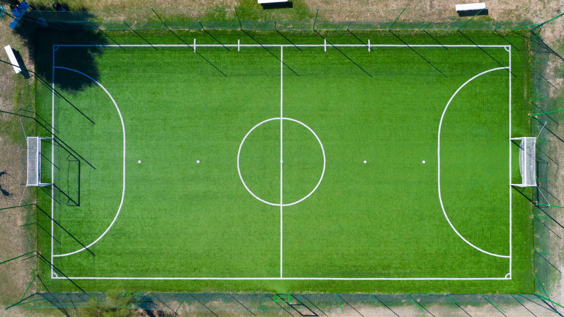 Il campo da calcetto visto dal drone - Roller Club Tropea