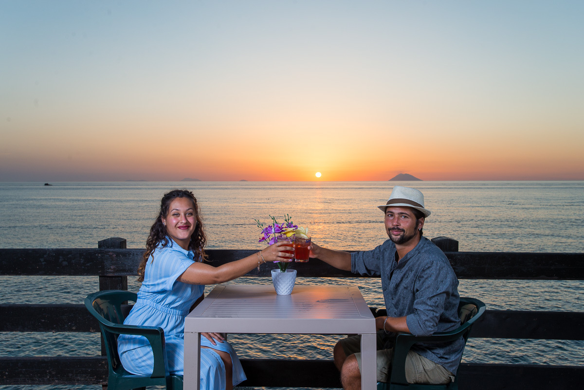 Tramonto sul mare - Roller Club Tropea