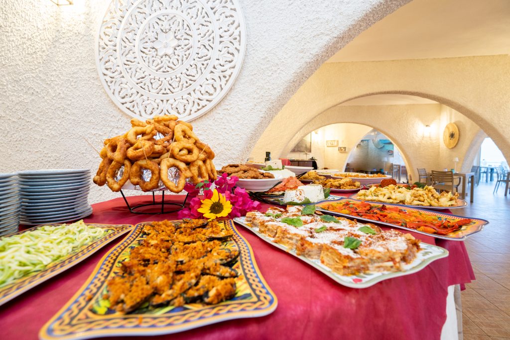 Il buffet di antipasti del Ristomare